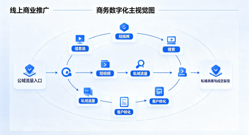 潼南县线上商业推广怎么做？全域流量闭环搭建与低成本转化实战指南